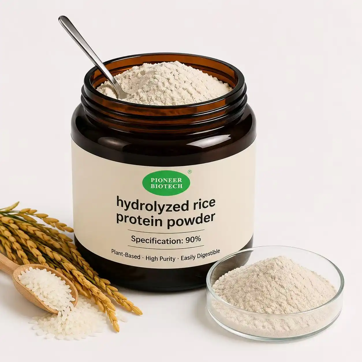 Hydrolyzed Rice Protein for Skin & Hair Care